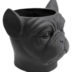 KARE Design Bloempot Bulldog Zwart New