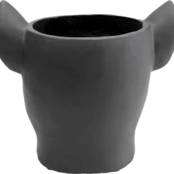 KARE Design Bloempot Bulldog Zwart New
