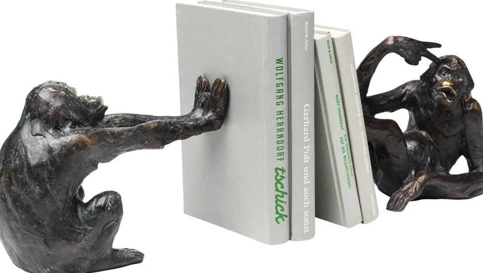 KARE Design Boekensteun Aap (2-delig) Clearance