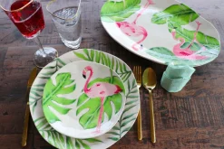 KARE Design Bord Flamingo Holidays Oval 40cm Shop