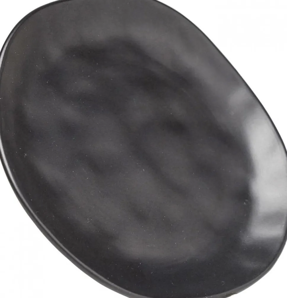 KARE Design Bord Organic Zwart Ø20cm Hot