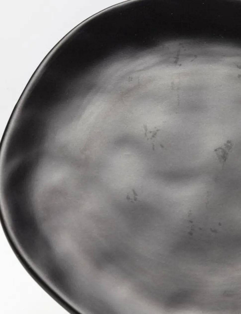 KARE Design Bord Organic Zwart Ø20cm Hot
