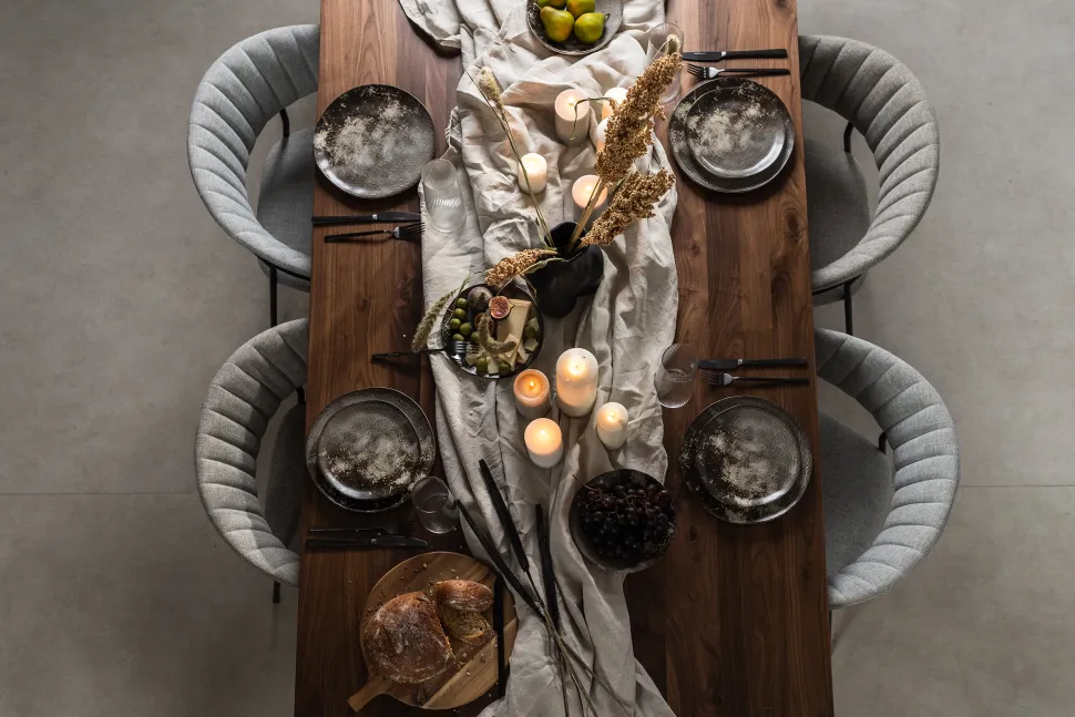 KARE Design Bord Savannah Brown/Grey Matt Ø26cm Cheap