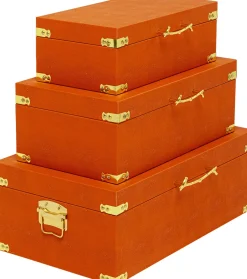 KARE Design Box Noah Orange Set Van 3 New