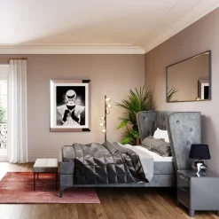 KARE Design Boxspringbed Benito Moon Grey 160x200cm Fashion