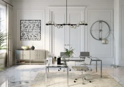 KARE Design Bureau Lorenco Chrom Winkelcombi 210x180cm Outlet