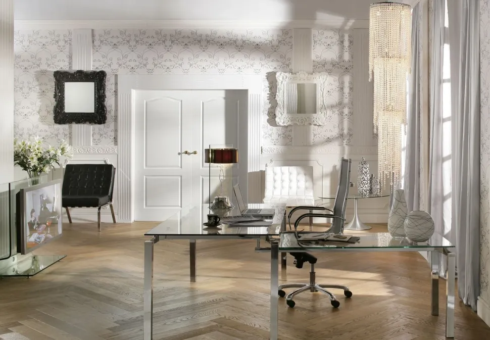 KARE Design Bureau Lorenco Chrom Winkelcombi 210x180cm Outlet