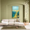 KARE Design Canvas Jardin Blue 125x215cm Cheap