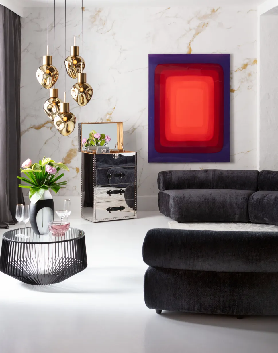 KARE Design Canvas Tendency Red 120x160cm Hot