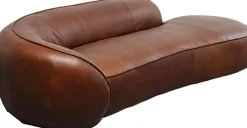 KARE Design Chaise Longue Wonder Leather Brown 252cm Outlet
