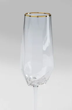 KARE Design Champagneglas Diamond Gouden Rand Fashion