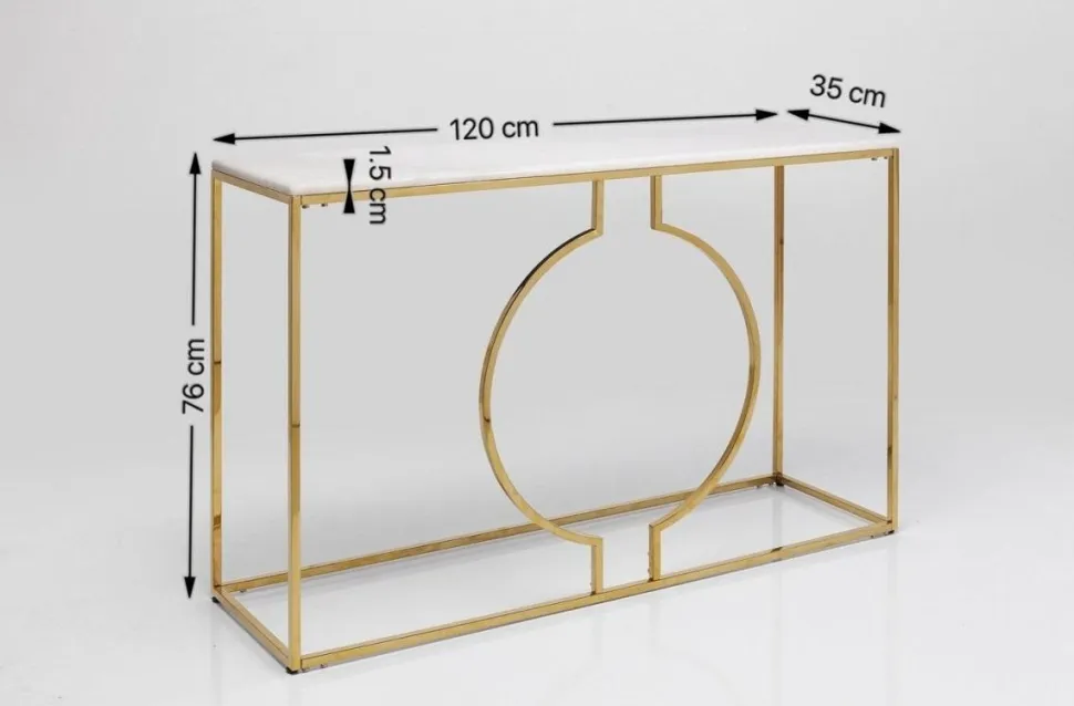 KARE Design Console Miami Loft Goud 120cm New