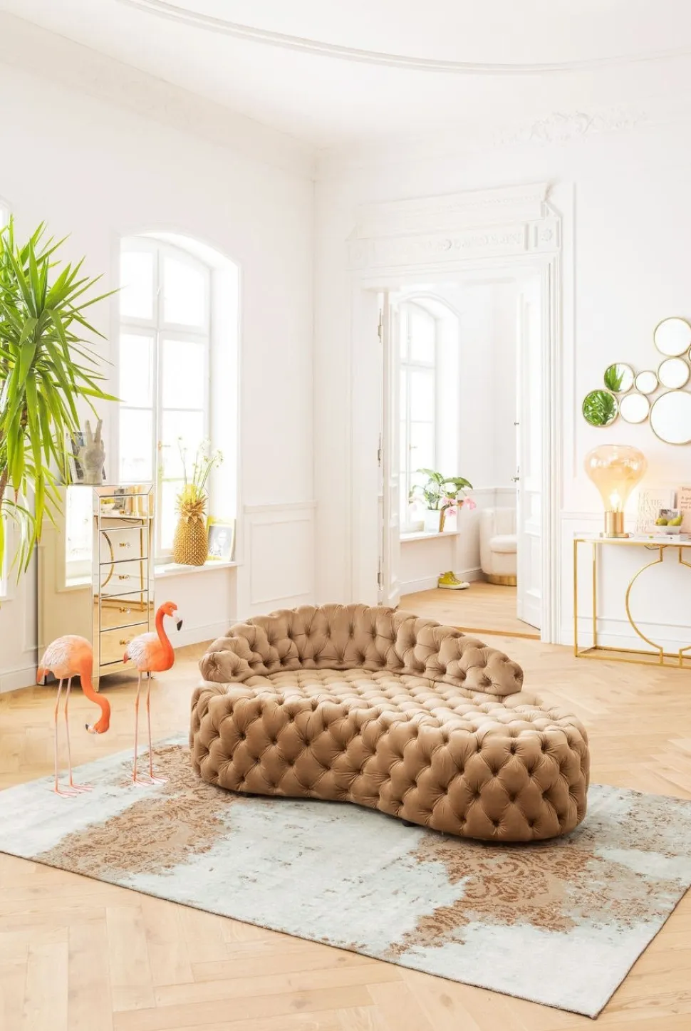 KARE Design Console Miami Loft Goud 120cm New