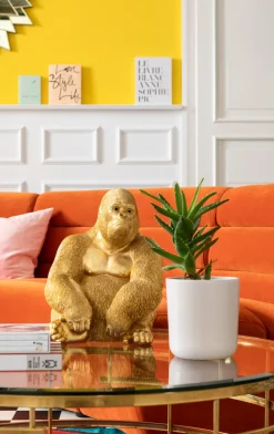 KARE Design Decofiguur Aap Gorilla Side Medium Goud Flash Sale