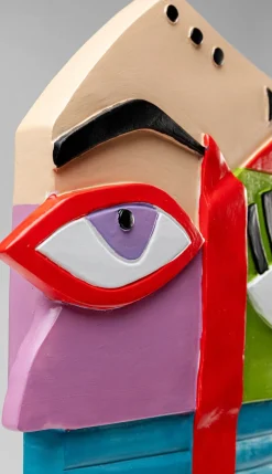 KARE Design Decofiguur Abstract Face Multicolour 52cm Flash Sale