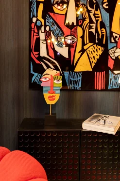 KARE Design Decofiguur Abstract Face Multicolour 52cm Flash Sale