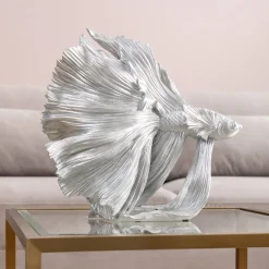 KARE Design Decofiguur Betta Fish Zilver Klein Shop