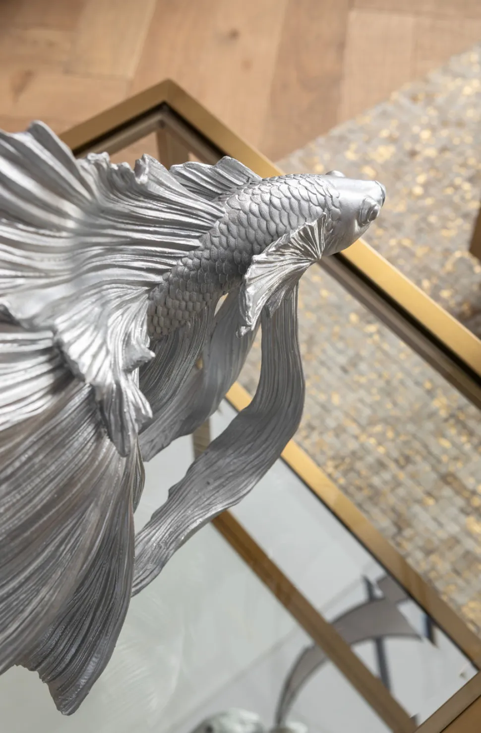 KARE Design Decofiguur Betta Fish Zilver Klein Shop
