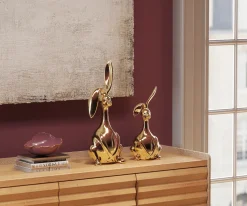 KARE Design Decofiguur Bunny Gold 37cm Store