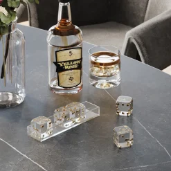 KARE Design Decofiguur Dice Transparent 17x4cm Outlet