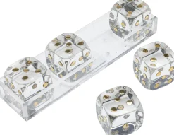 KARE Design Decofiguur Dice Transparent 17x4cm Outlet
