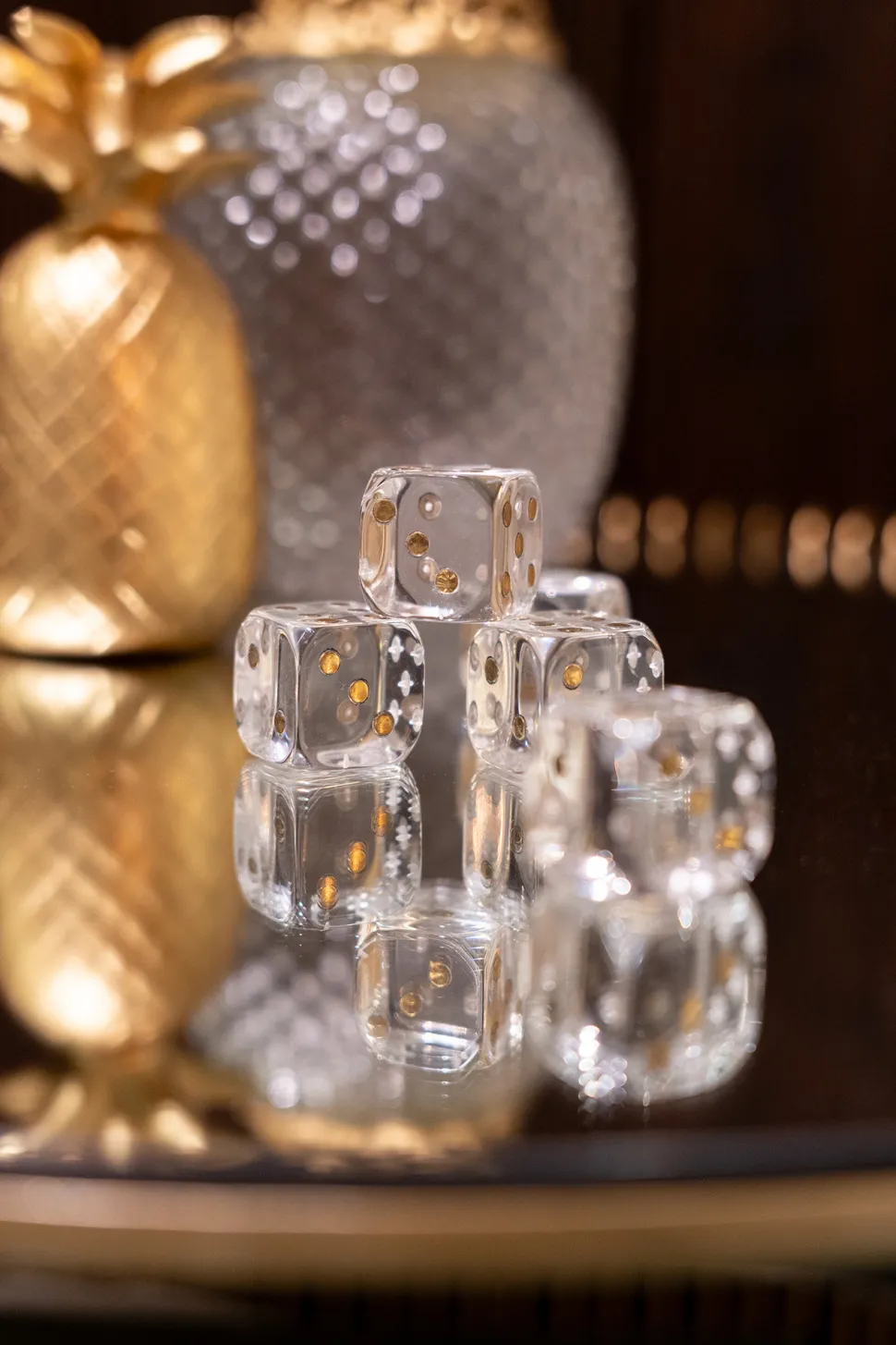 KARE Design Decofiguur Dice Transparent 17x4cm Outlet
