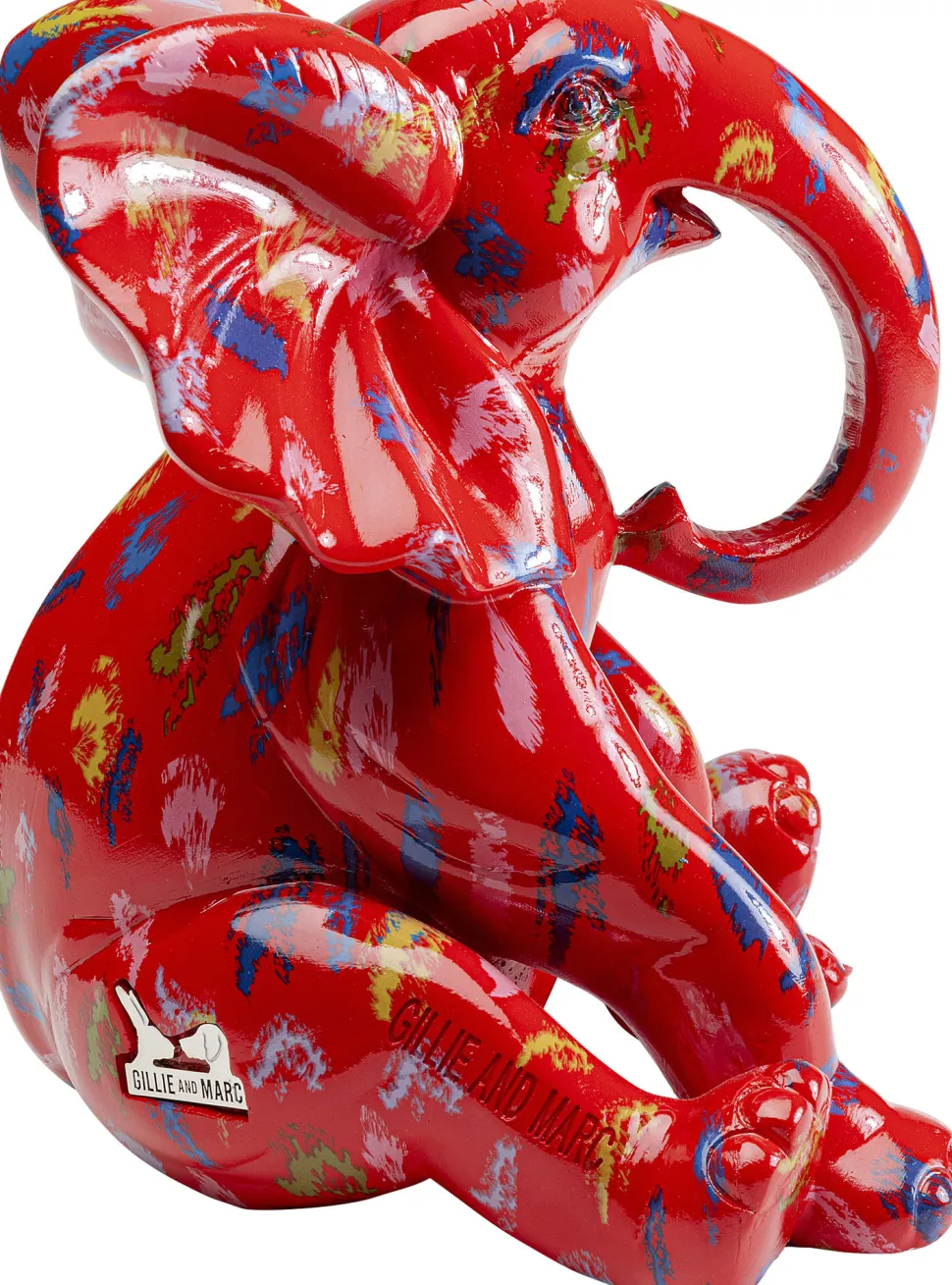 KARE Design Decofiguur Elephant Dots Red 18cm Hot