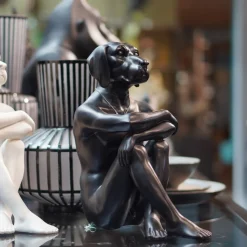KARE Design Decofiguur Gangster Dog Zwart Hot