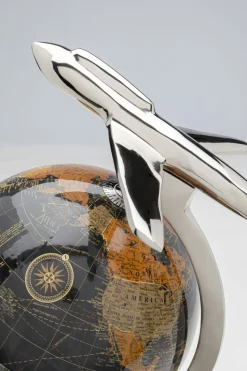 KARE Design Decofiguur Globe Top Plane 39cm Flash Sale