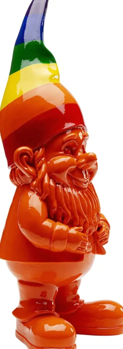 KARE Design Decofiguur Gnome Standing Rainbow Oranje 46cm New