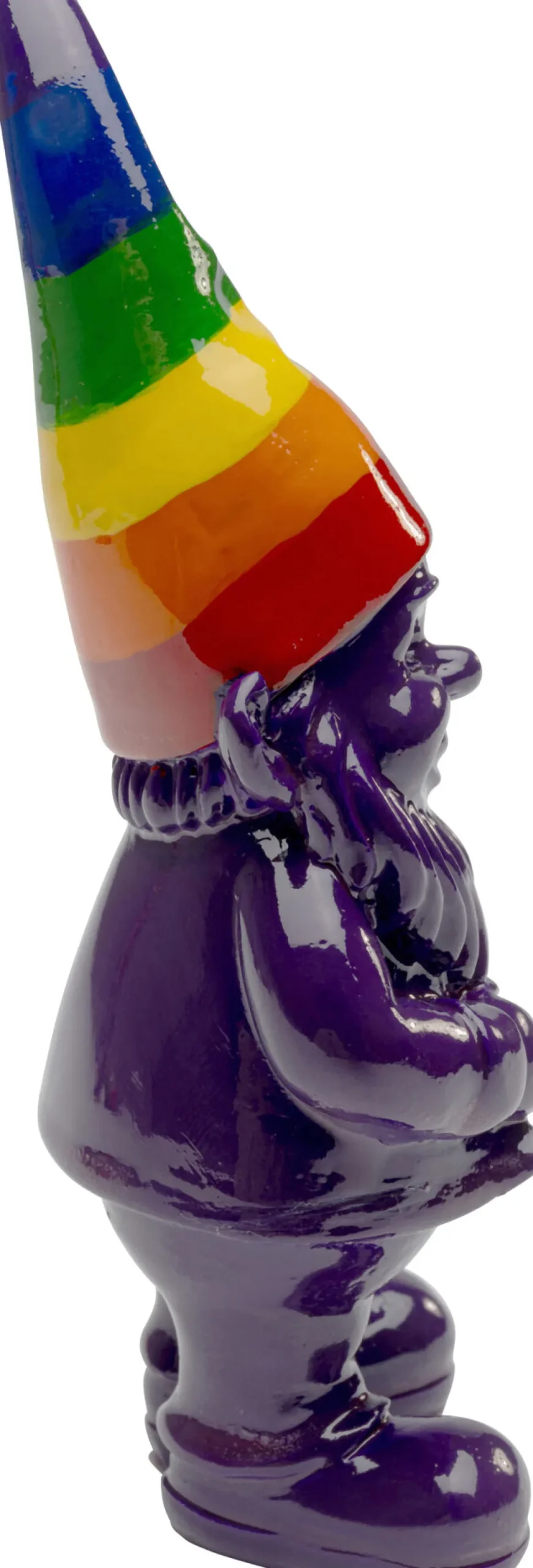 KARE Design Decofiguur Gnome Standing Rainbow Paars 11cm Clearance