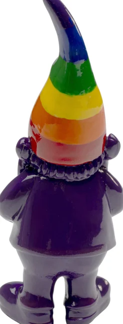 KARE Design Decofiguur Gnome Standing Rainbow Paars 11cm Clearance