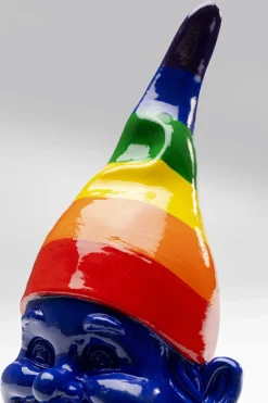 KARE Design Decofiguur Gnome Standing Rainbow Blauw 21cm Cheap