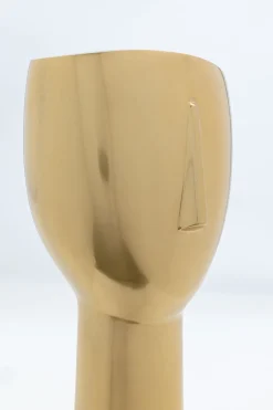 KARE Design Decofiguur Golden Face 36cm New