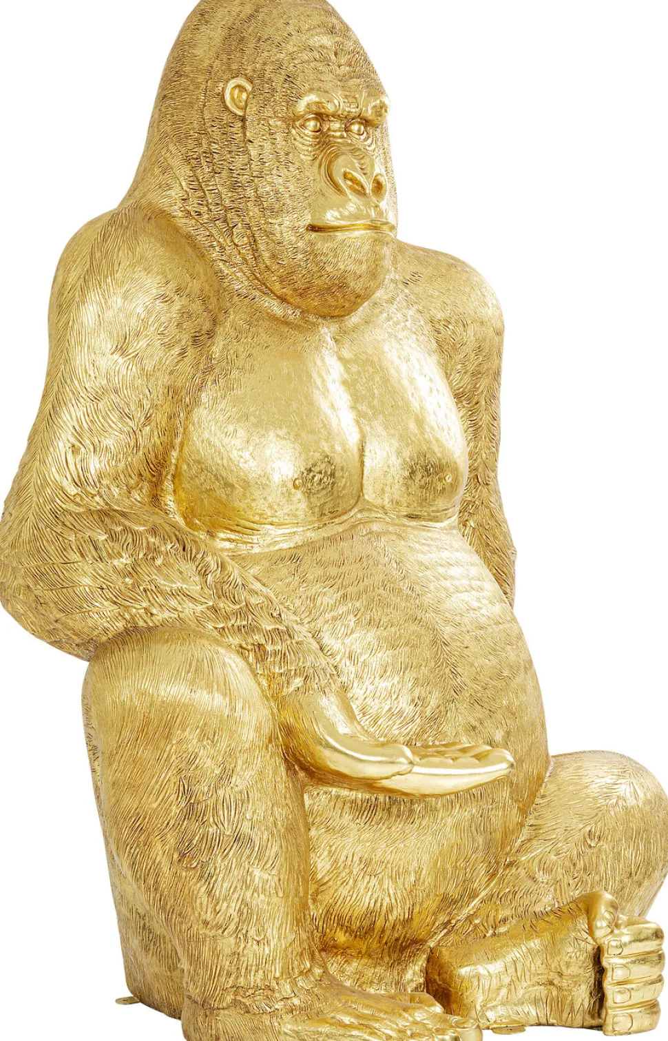 KARE Design Decofiguur Gorilla Goud XL 180cm Clearance