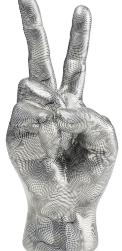 KARE Design Decofiguur Hand Victory Grijs Cheap