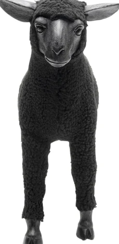 KARE Design Decofiguur Happy Sheep Wool Black 37cm Clearance