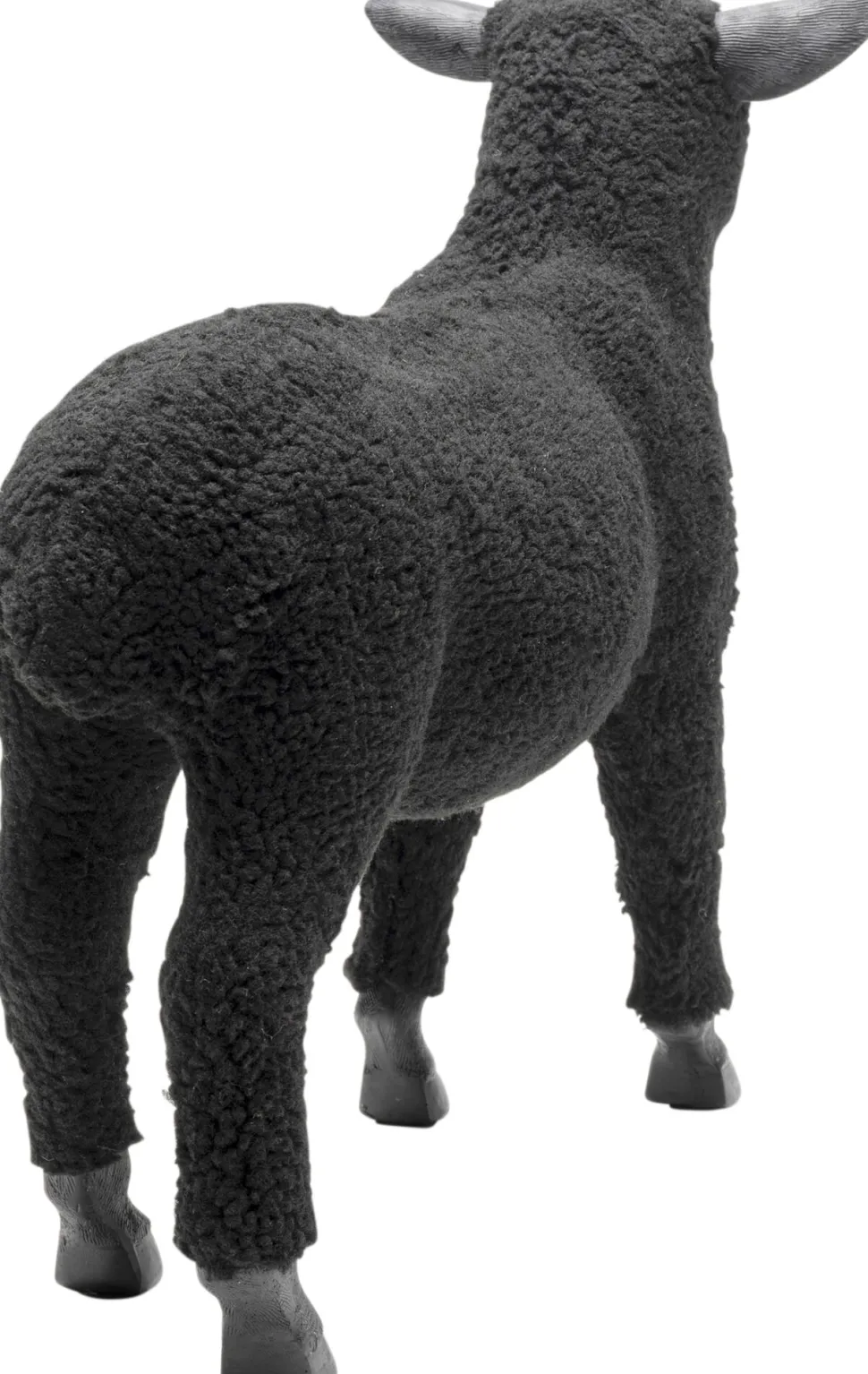 KARE Design Decofiguur Happy Sheep Wool Black 37cm Clearance