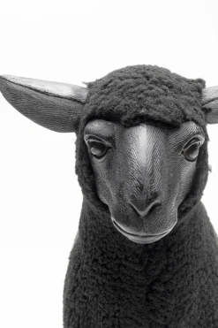 KARE Design Decofiguur Happy Sheep Wool Black 37cm Clearance