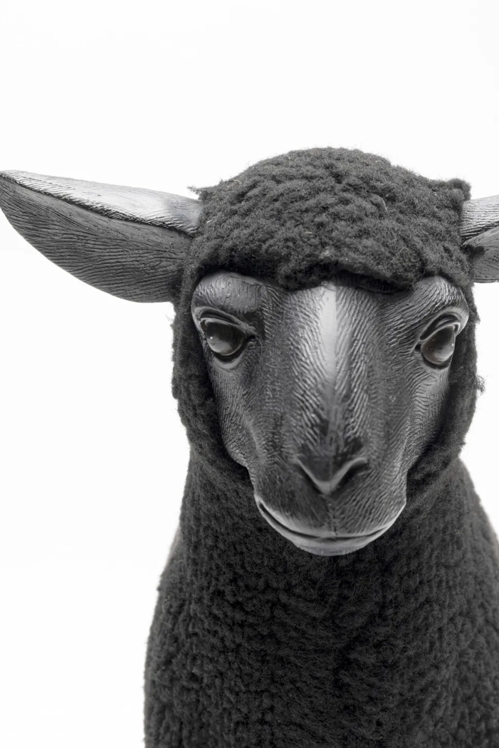 KARE Design Decofiguur Happy Sheep Wool Black 37cm Clearance