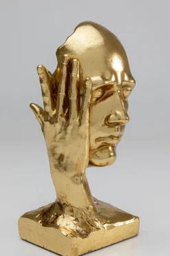 KARE Design Decofiguur In My Mind Gold 30cm Fashion