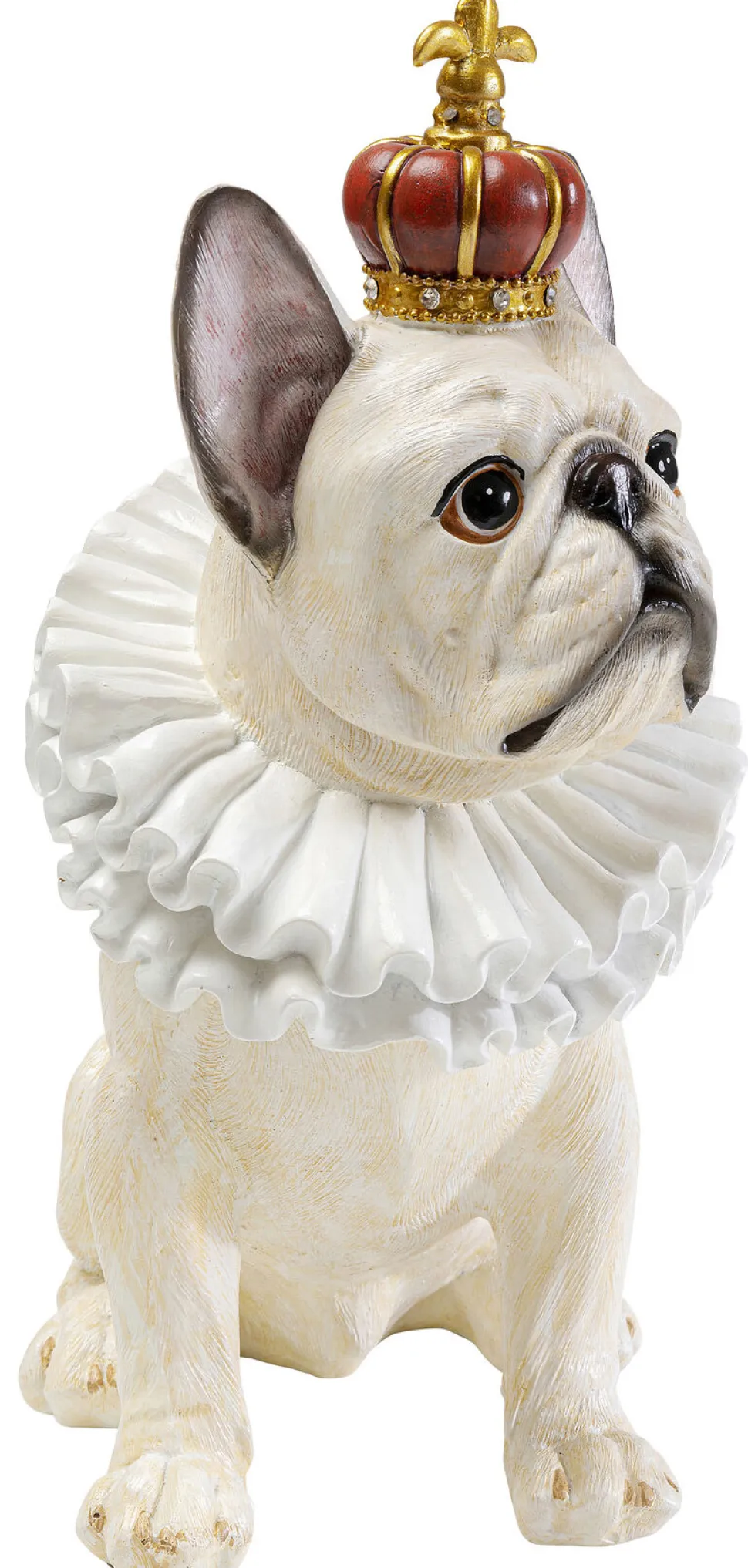 KARE Design Decofiguur King Dog White 33cm Outlet