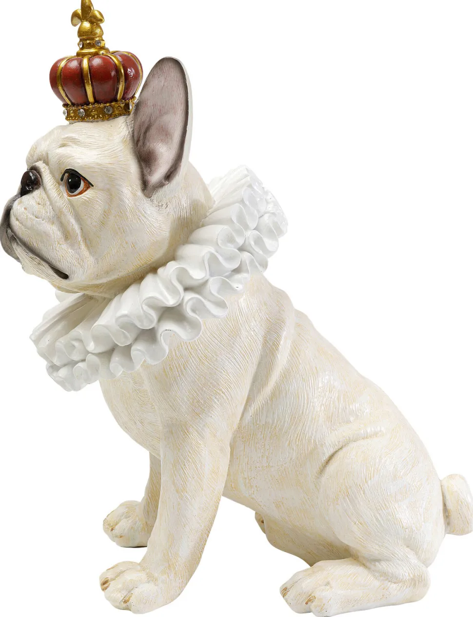 KARE Design Decofiguur King Dog White 33cm Outlet