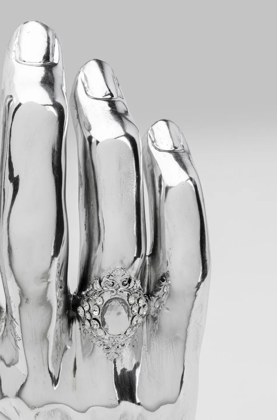 KARE Design Decofiguur Mano Diamond Ring Zilver Online