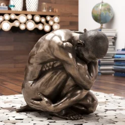 KARE Design Decofiguur Nude Man Hug Brons 54cm Cheap