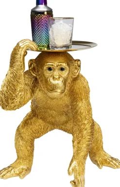 KARE Design Decofiguur Playing Chimp Butler Gold 52cm Cheap