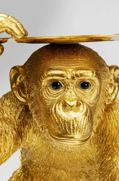 KARE Design Decofiguur Playing Chimp Butler Gold 52cm Cheap