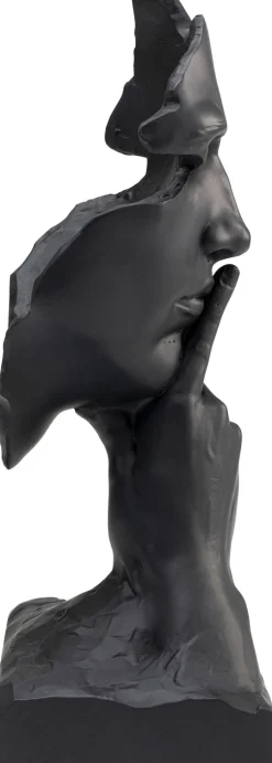 KARE Design Decofiguur Quiet Face Black 31cm Sale
