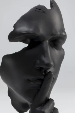 KARE Design Decofiguur Quiet Face Black 31cm Sale