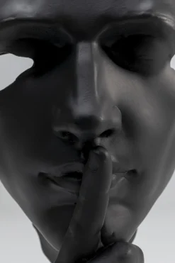 KARE Design Decofiguur Quiet Face Black 31cm Sale